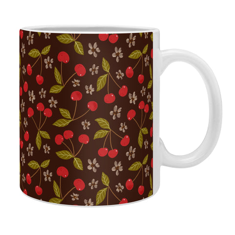 Avenie Cherry Pattern Coffee Mug