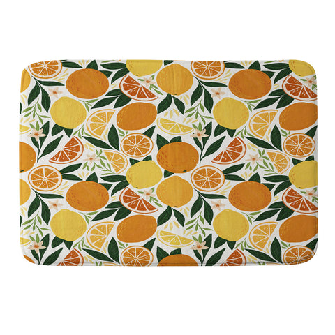 Avenie Citrus Fruits Memory Foam Bath Mat