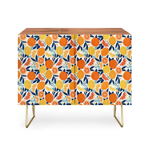 Avenie Citrus Fruits Blue Credenza