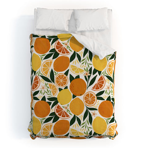 Avenie Citrus Fruits Duvet Cover