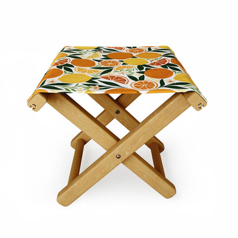 Avenie Citrus Fruits Folding Stool