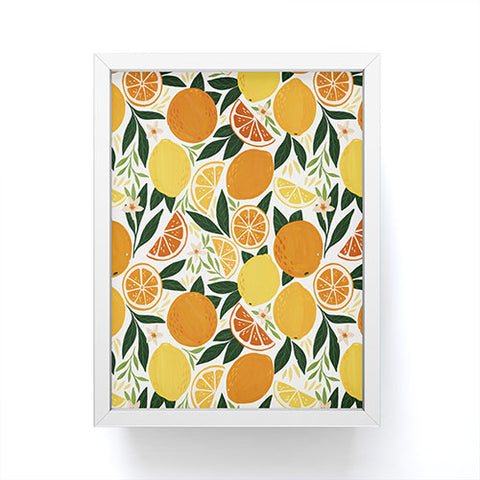 Avenie Citrus Fruits Framed Mini Art Print