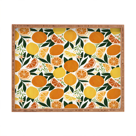 Avenie Citrus Fruits Rectangular Tray