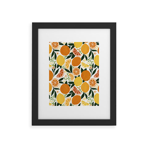 Avenie Citrus Fruits Framed Art Print