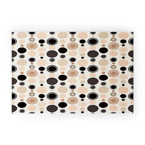 Avenie Concentric Circle Earth Tones Welcome Mat