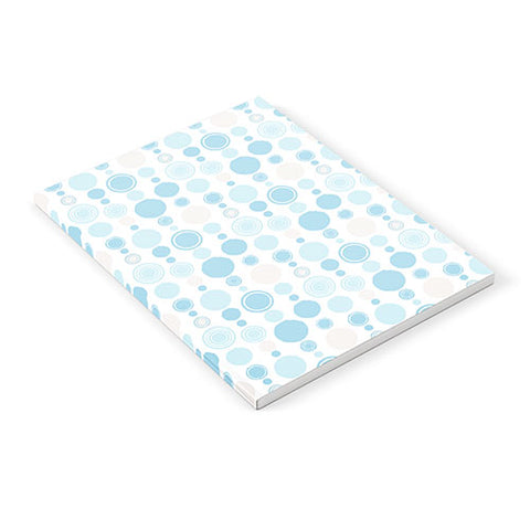 Avenie Concentric Circle Pattern Blue Notebook