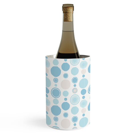 Avenie Concentric Circle Pattern Blue Wine Chiller