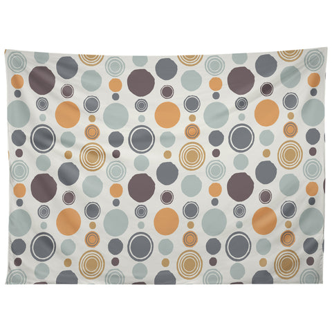 Avenie Concentric Circle Vintage Vibe Tapestry