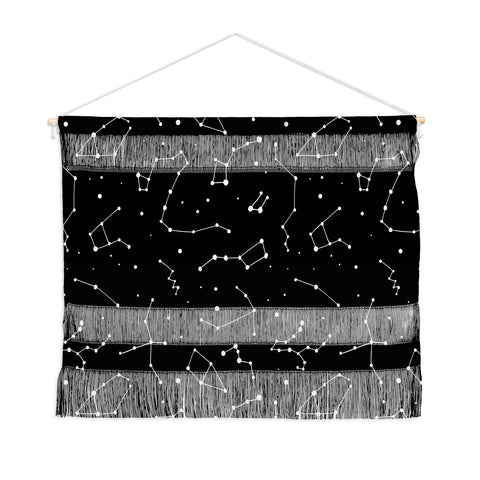 Avenie Constellations Black and White Wall Hanging Landscape