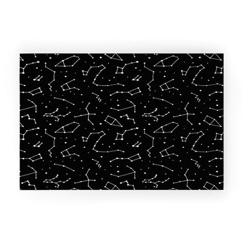 Avenie Constellations Black and White Welcome Mat