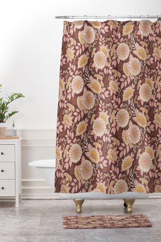 Avenie Cottage Garden I Shower Curtain And Mat