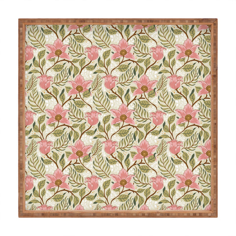 Avenie Cottage Garden II Square Tray