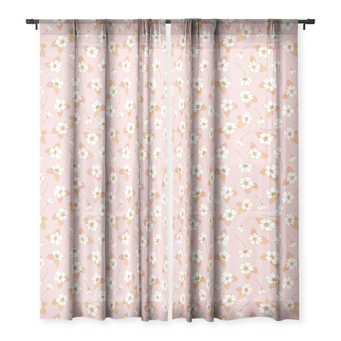 Avenie Cottage Garden VII Sheer Window Curtain