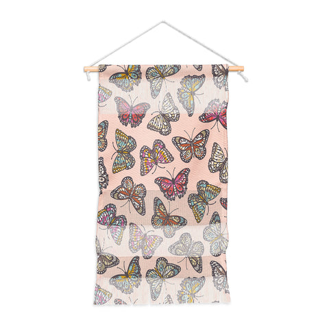 Avenie Countryside Butterflies Pink Wall Hanging Portrait