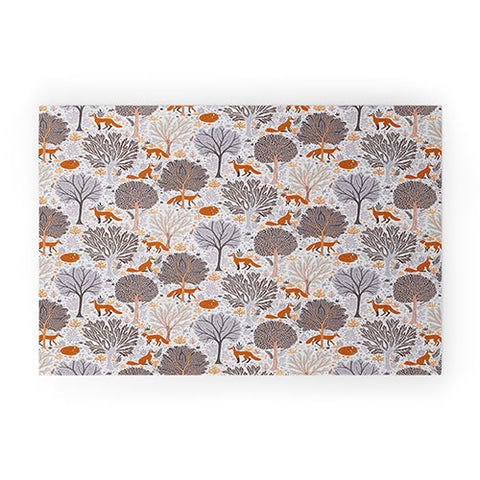 Avenie Countryside Forest Fox Winter Welcome Mat