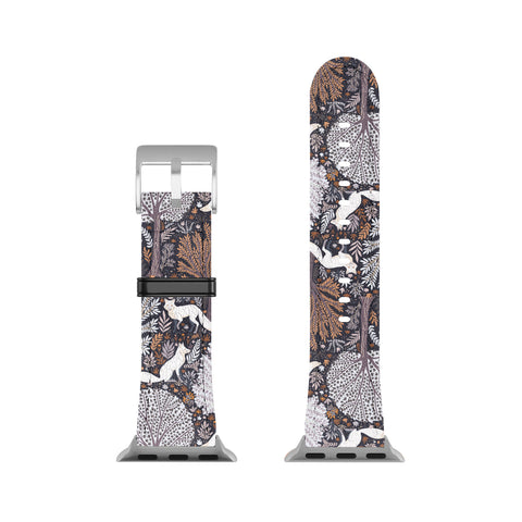 Avenie Countryside Forest Snow Fox Apple Watch Band