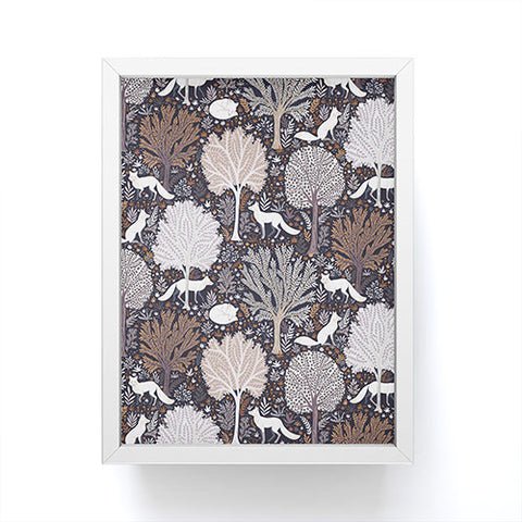 Avenie Countryside Forest Snow Fox Framed Mini Art Print