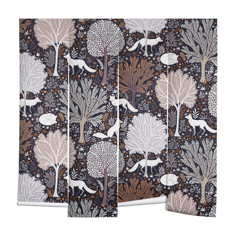 Avenie Countryside Forest Snow Fox Wall Mural