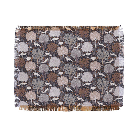 Avenie Countryside Forest Snow Fox Throw Blanket