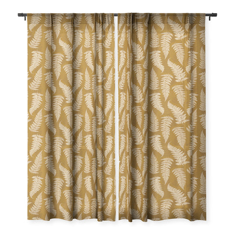 Avenie Countryside Garden Ferns Sheer Non Repeat