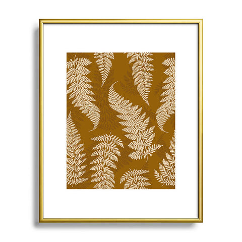 Avenie Countryside Garden Ferns Metal Framed Art Print
