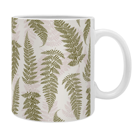 Avenie Countryside Garden Ferns Neutral Coffee Mug