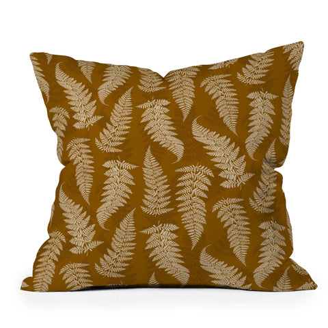 Avenie Countryside Garden Ferns Outdoor Throw Pillow