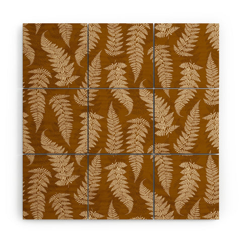 Avenie Countryside Garden Ferns Wood Wall Mural