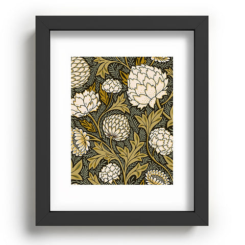 Avenie Countryside Garden Floral Recessed Framing Rectangle