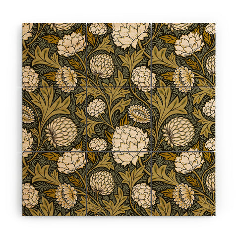 Avenie Countryside Garden Floral II Wood Wall Mural