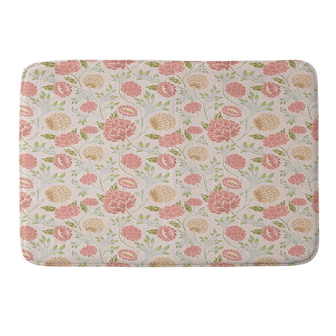 Avenie Countryside Garden Floral IV Memory Foam Bath Mat