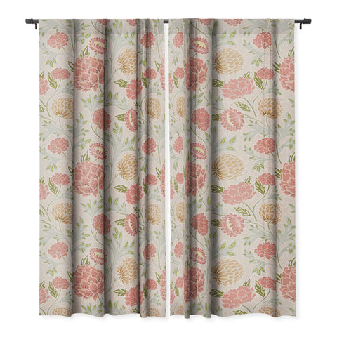 Avenie Countryside Garden Floral IV Blackout Non Repeat