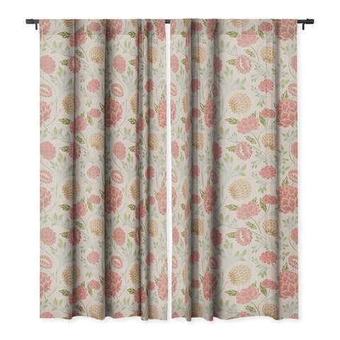 Avenie Countryside Garden Floral IV Blackout Window Curtain