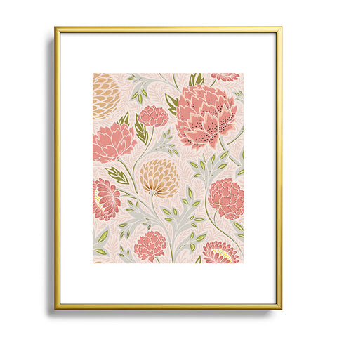 Avenie Countryside Garden Floral IV Metal Framed Art Print