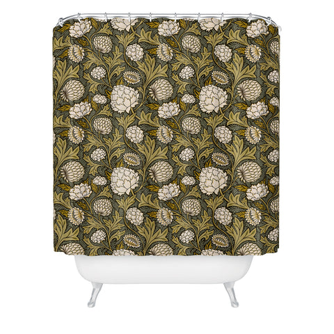 Avenie Countryside Garden Floral Shower Curtain