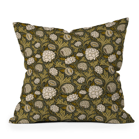 Avenie Countryside Garden Floral Outdoor Throw Pillow