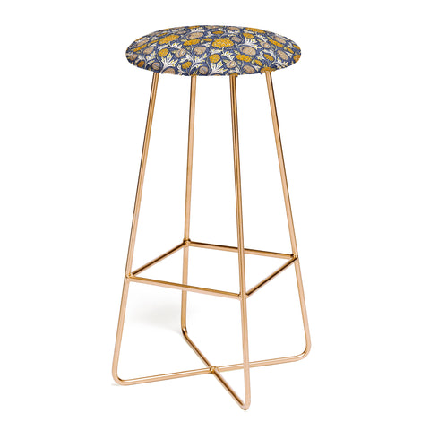 Avenie Countryside Garden Floral V Bar Stool