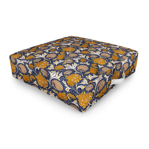 Avenie Countryside Garden Floral V Outdoor Floor Cushion