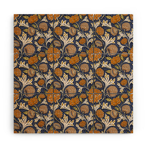 Avenie Countryside Garden Floral V Wood Wall Mural