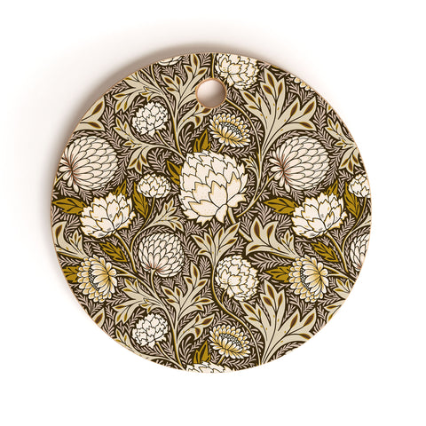 Avenie Countryside Garden Floral VI Cutting Board Round