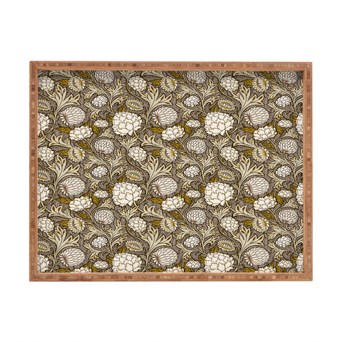 Avenie Countryside Garden Floral VI Rectangular Tray
