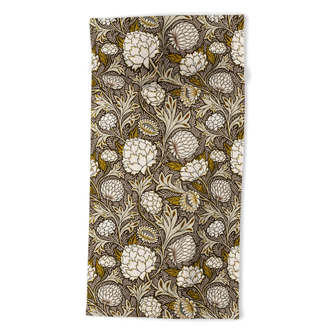 Avenie Countryside Garden Floral VI Beach Towel