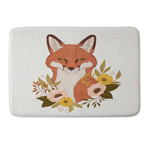 Avenie Countryside Garden Fox Memory Foam Bath Mat