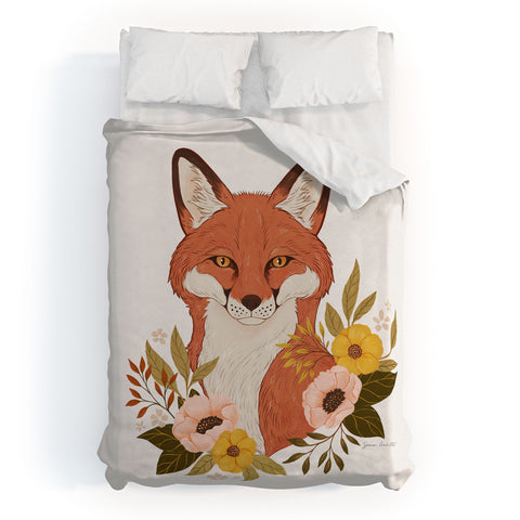 Avenie Countryside Garden Fox Duvet Cover