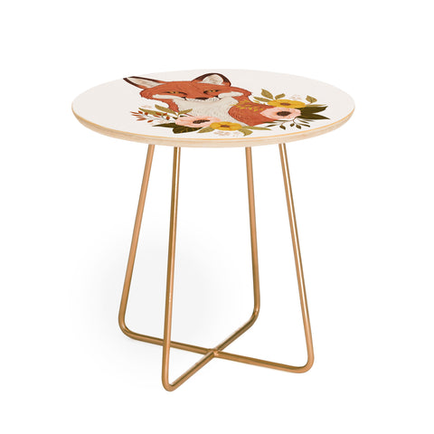 Avenie Countryside Garden Fox Round Side Table