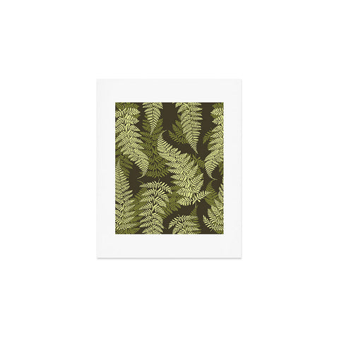 Avenie Countryside Garden Green Ferns Art Print