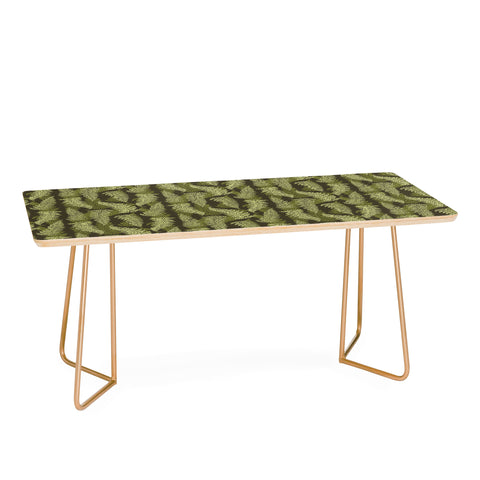 Avenie Countryside Garden Green Ferns Coffee Table