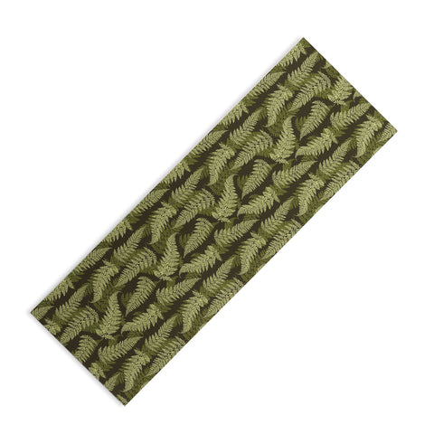 Avenie Countryside Garden Green Ferns Yoga Mat