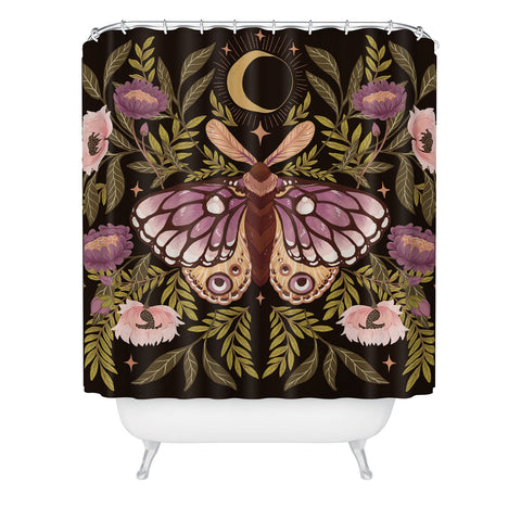 Avenie Countryside Garden Moth II Shower Curtain