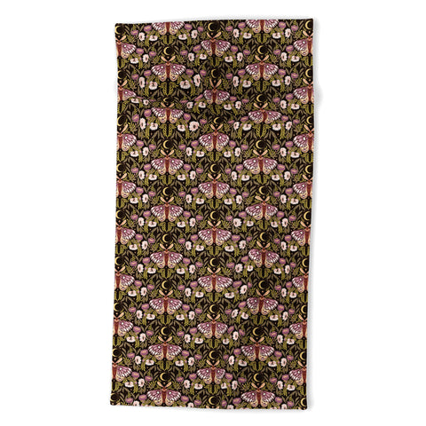 Avenie Countryside Garden Moth II Beach Towel